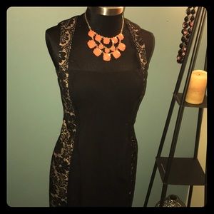 Sexy black lace dress